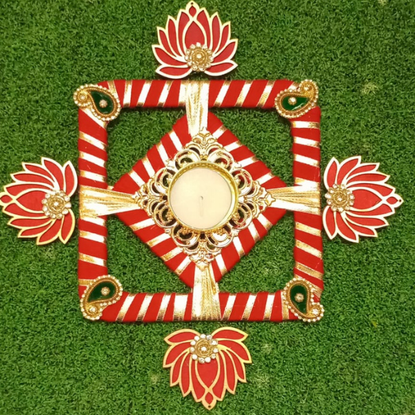 Lotus Rangoli Decoration