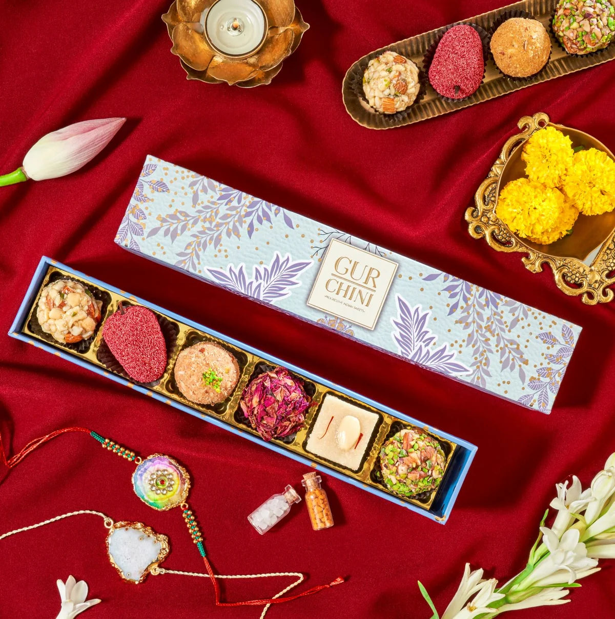 Gur Chini Luxury Dior Box of 6 Pc Sweets
