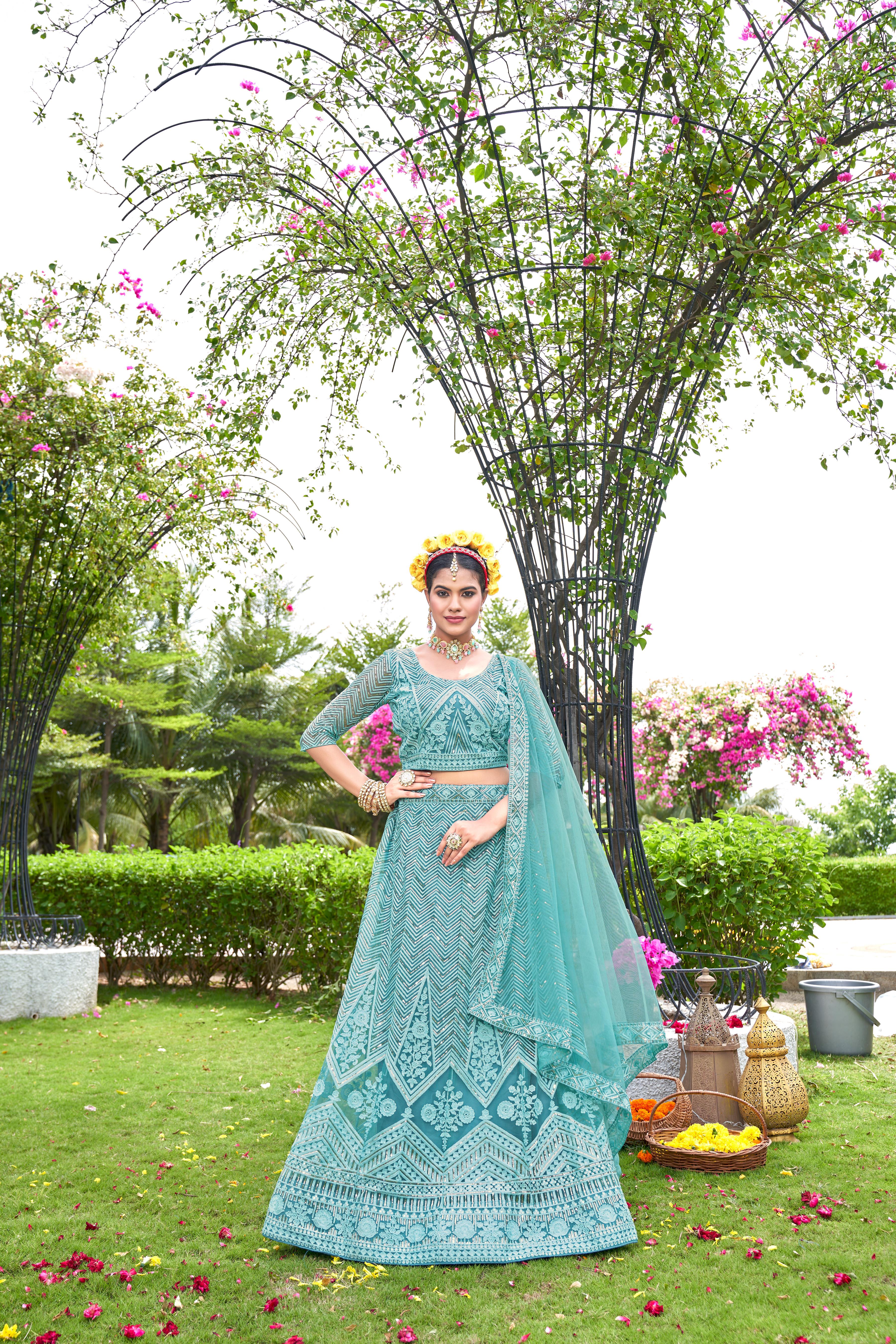 Luxury Embroidered Ready-to-Wear Lehenga