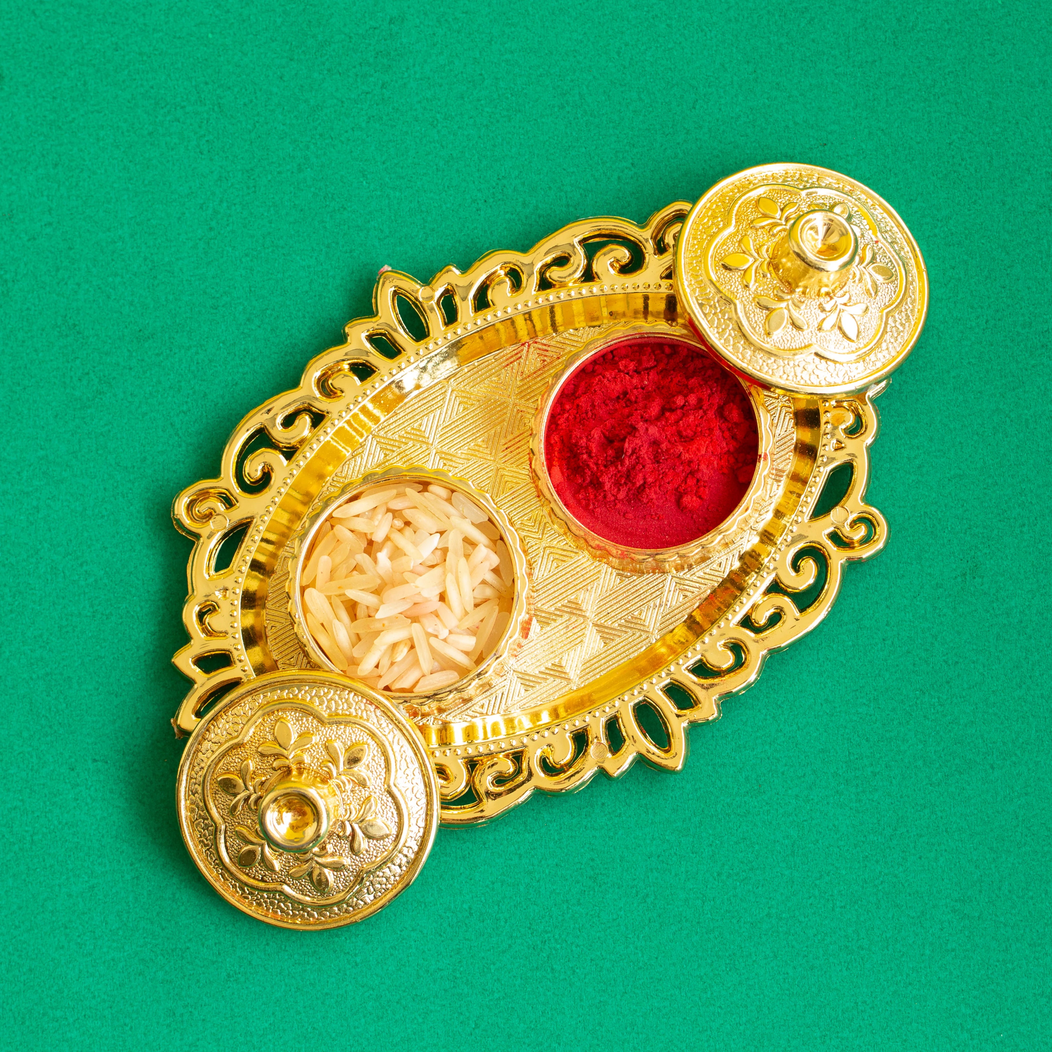 Kesar Sweets Luxury Tin Box Rakhi & Gourmet Delight