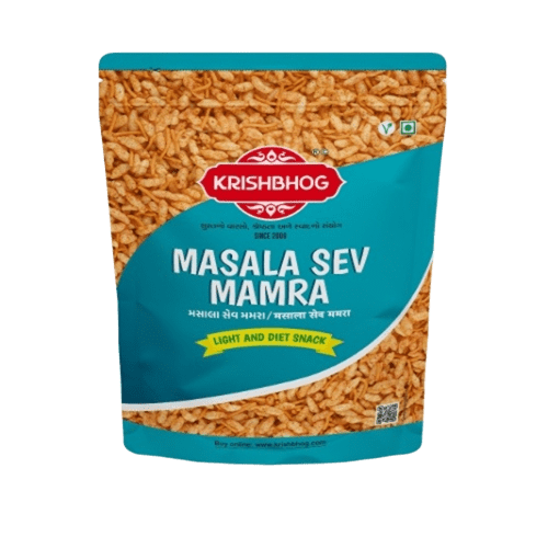 Krish Bhog Masala Sev Mamra 400g | Spicy, Tangy & Crunchy Puffed Rice Snack