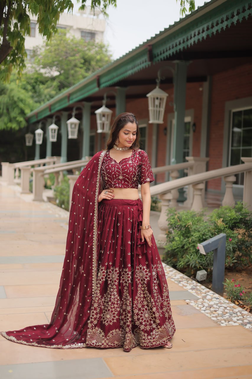 Latest Mint Mystique Lehenga Choli Ready To Wear