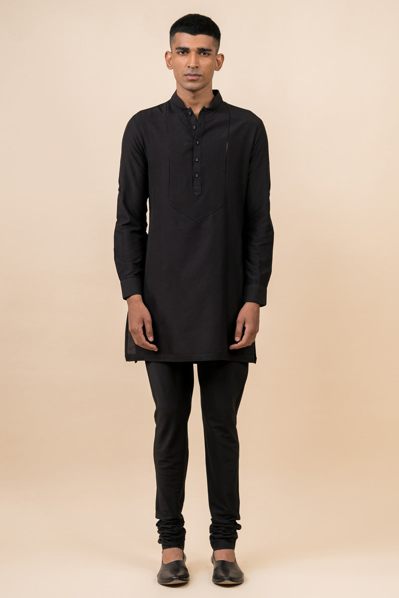 Single Kurta With Jaali Detail