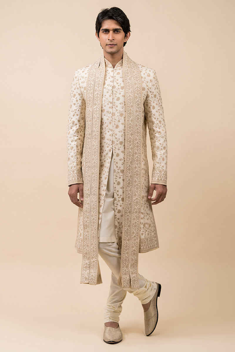 Intricate Aari Embroidered Sherwani