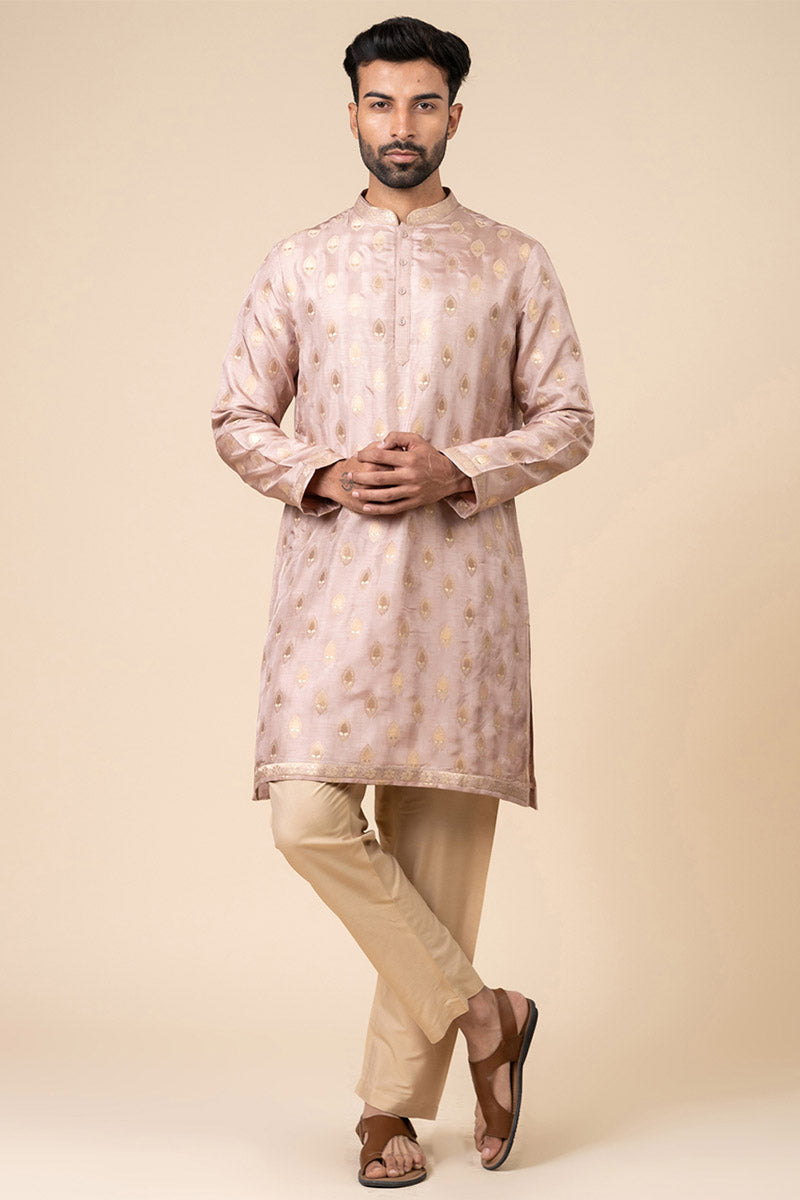 Zari Jacquard Kurta Set