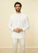Manyawar Whisper White Classic Short Kurta
