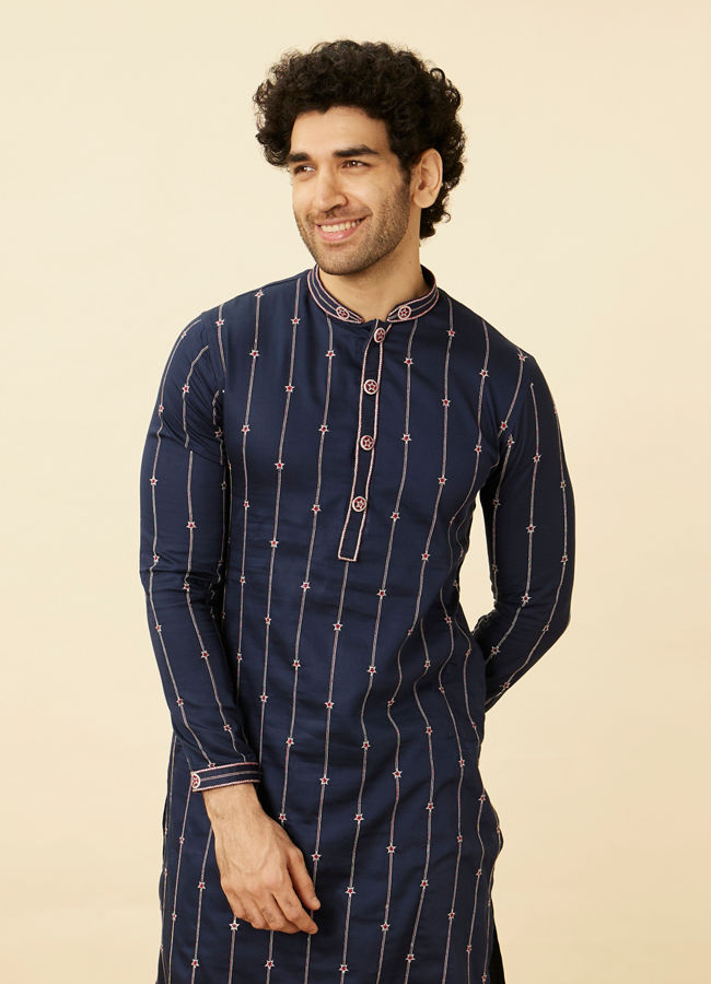 Manyawar Captain America Star Kurta Set