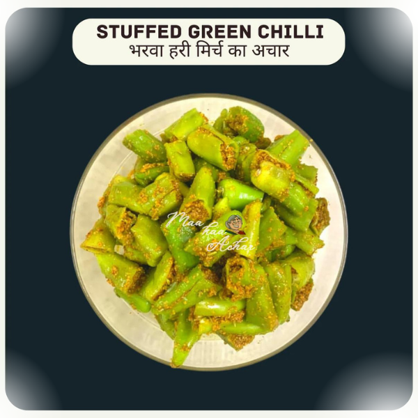 Maa kaa Achar Stuffed Green Chilli Pickle