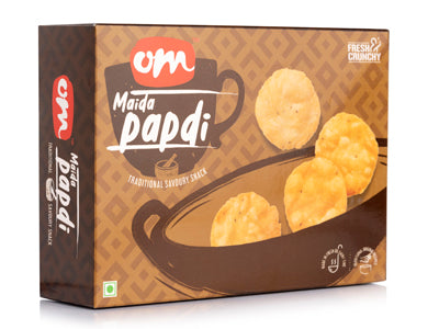 Om Sweets & Snacks Maida Papdi  - 200 Gms