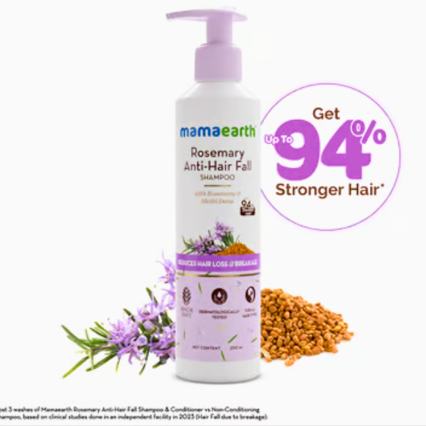 Mamaearth Rosemary Anti-Hair Fall Shampoo with Rosemary & Methi Dana