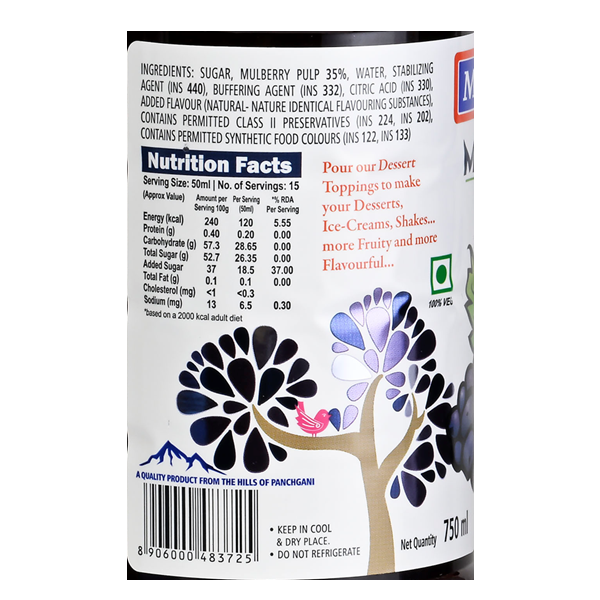 Manama Mulberry Crush 750 ML