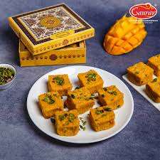 Gaurav Sweets Mango Burfi Sweets -  500 Gms