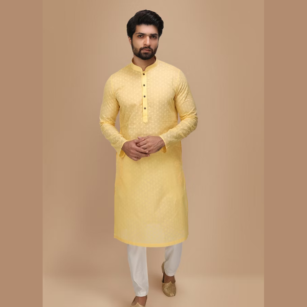 Manyawar Self Booti Kurta Pajama Collection