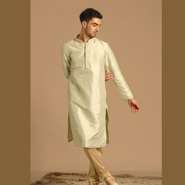 Manyawar Self Booti Kurta Pajama Collection