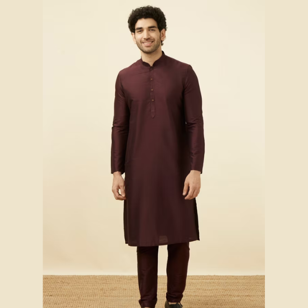 Manyawar Sage Green Classic Kurta Set