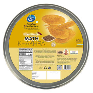 Induben Khakhrawala Handmade Math Khakhra 500 gms