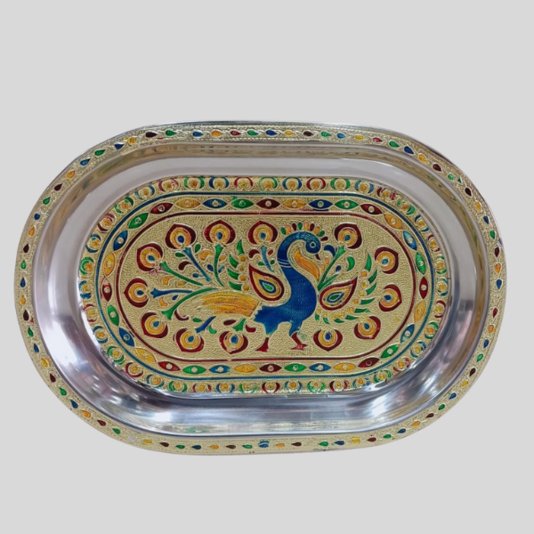 Serving Tray for Home | Meenakari Design