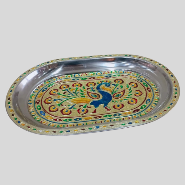 Serving Tray for Home | Meenakari Design