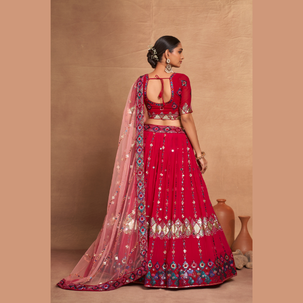 Letest Heavy Georgette Lehenga | Ready To Wear - India shopping