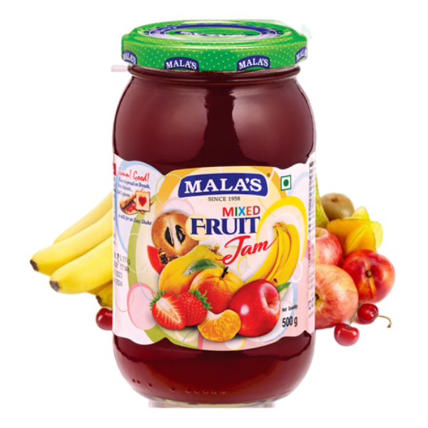 Mixed Fruit Jam 500gm Glass Jar