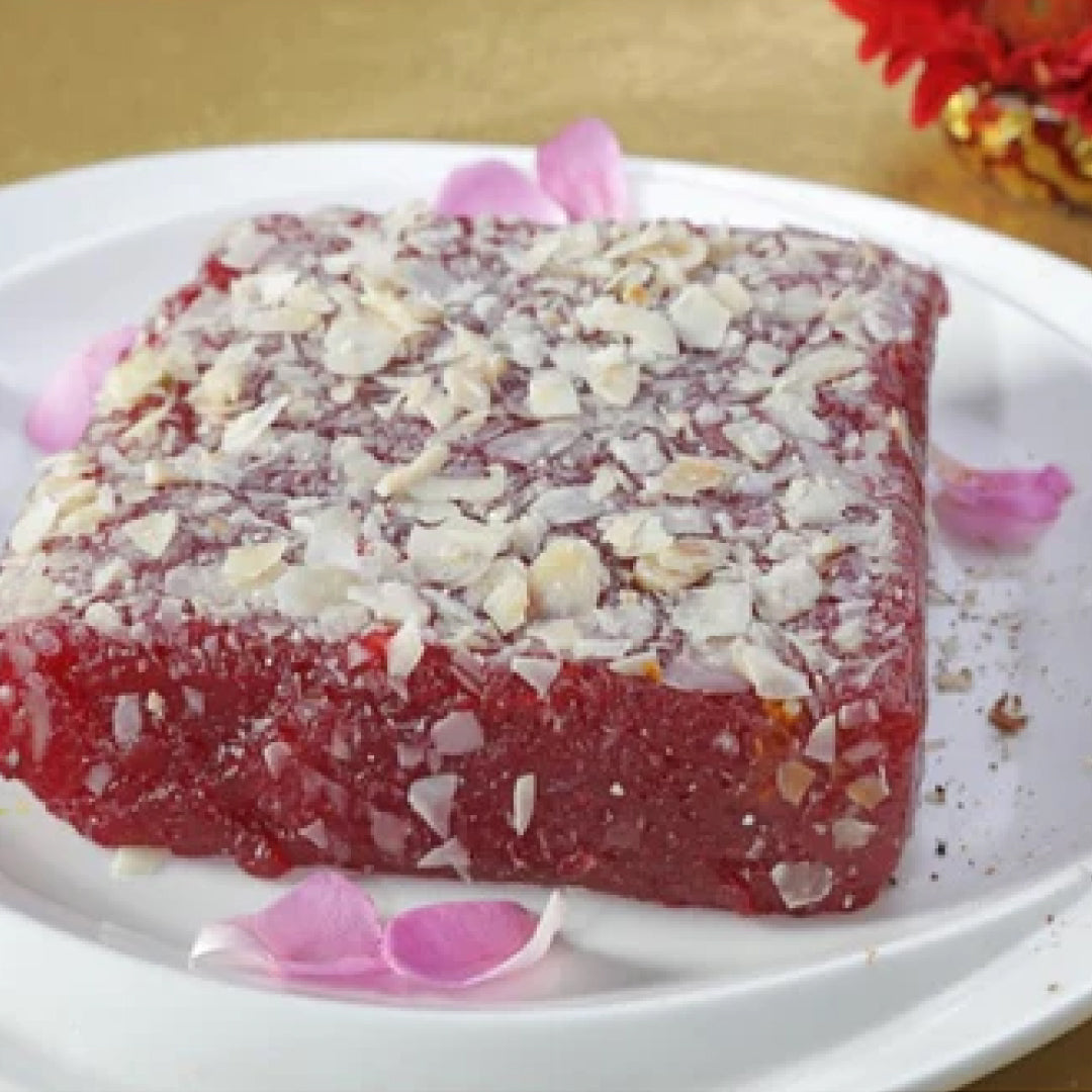 Mohanlal's Mithaiwala Raspberry Badami Halwa