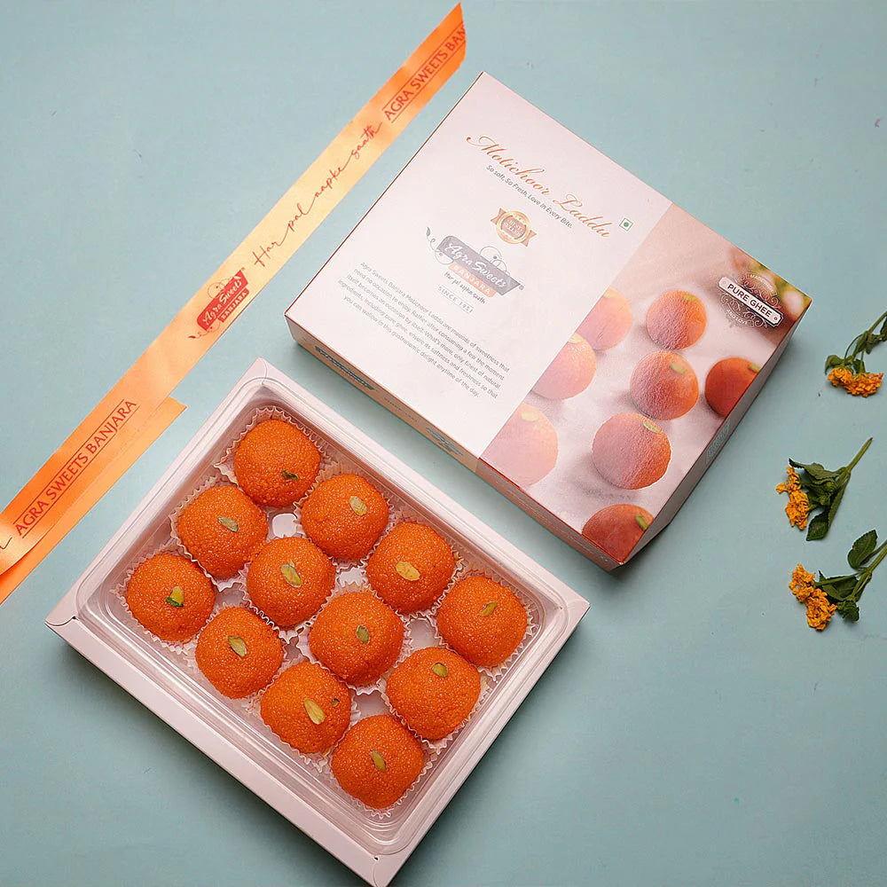 Agra Sweets Banjara Motichur Laddu | 500 gms