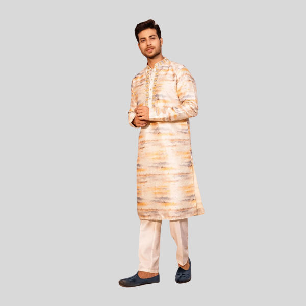 Multi Color Embroidery Designer Kurta Pajama