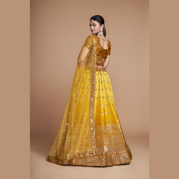 Beautiful Heavy Chinon Lehenga | Ready To Wear - India shopping