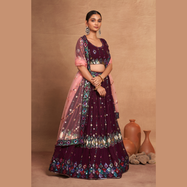 Latest New Heavy Georgette Lehenga | Ready To Wear - India shopping