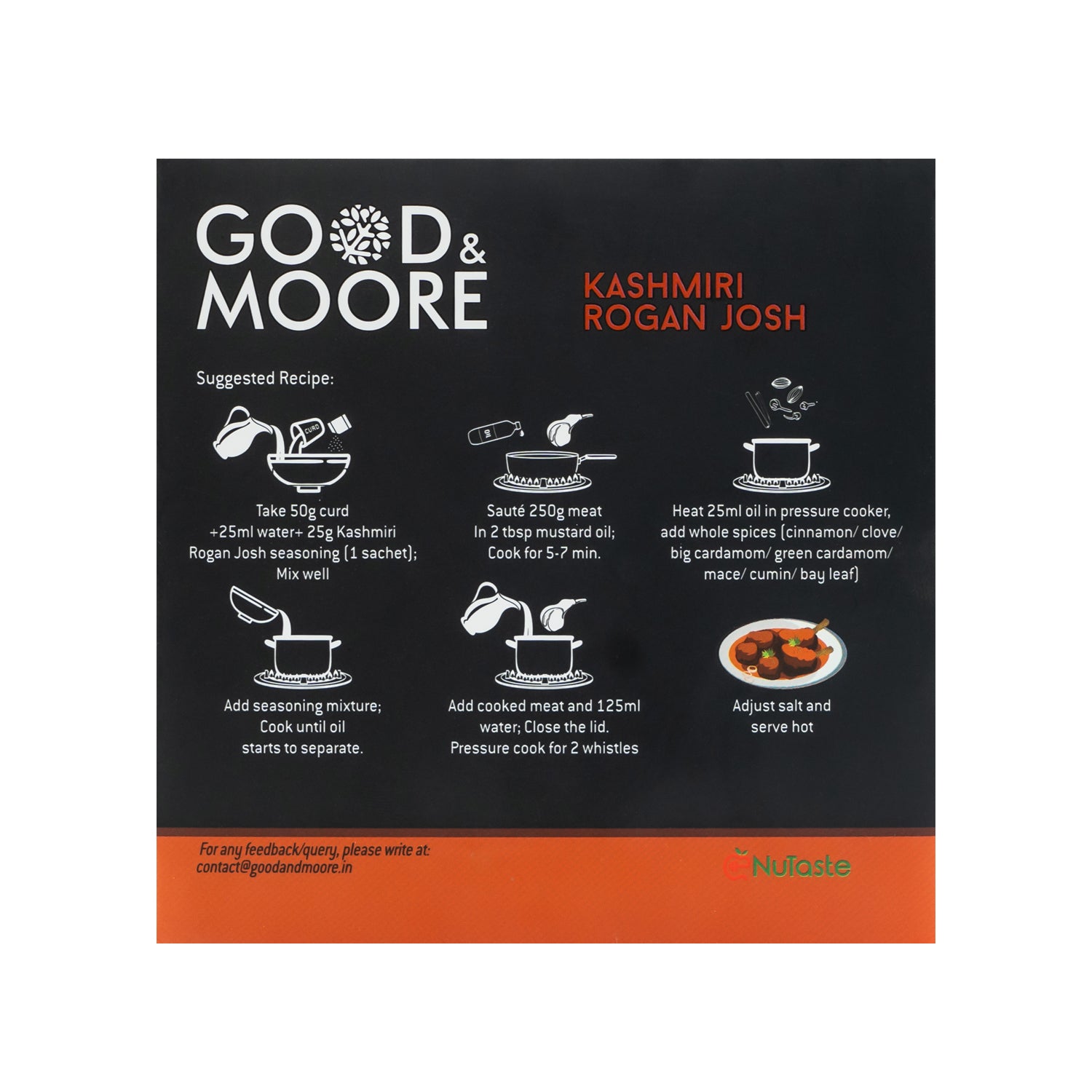 Good & Moore Kashmiri Rogan Josh Pre-mix | 200 gms