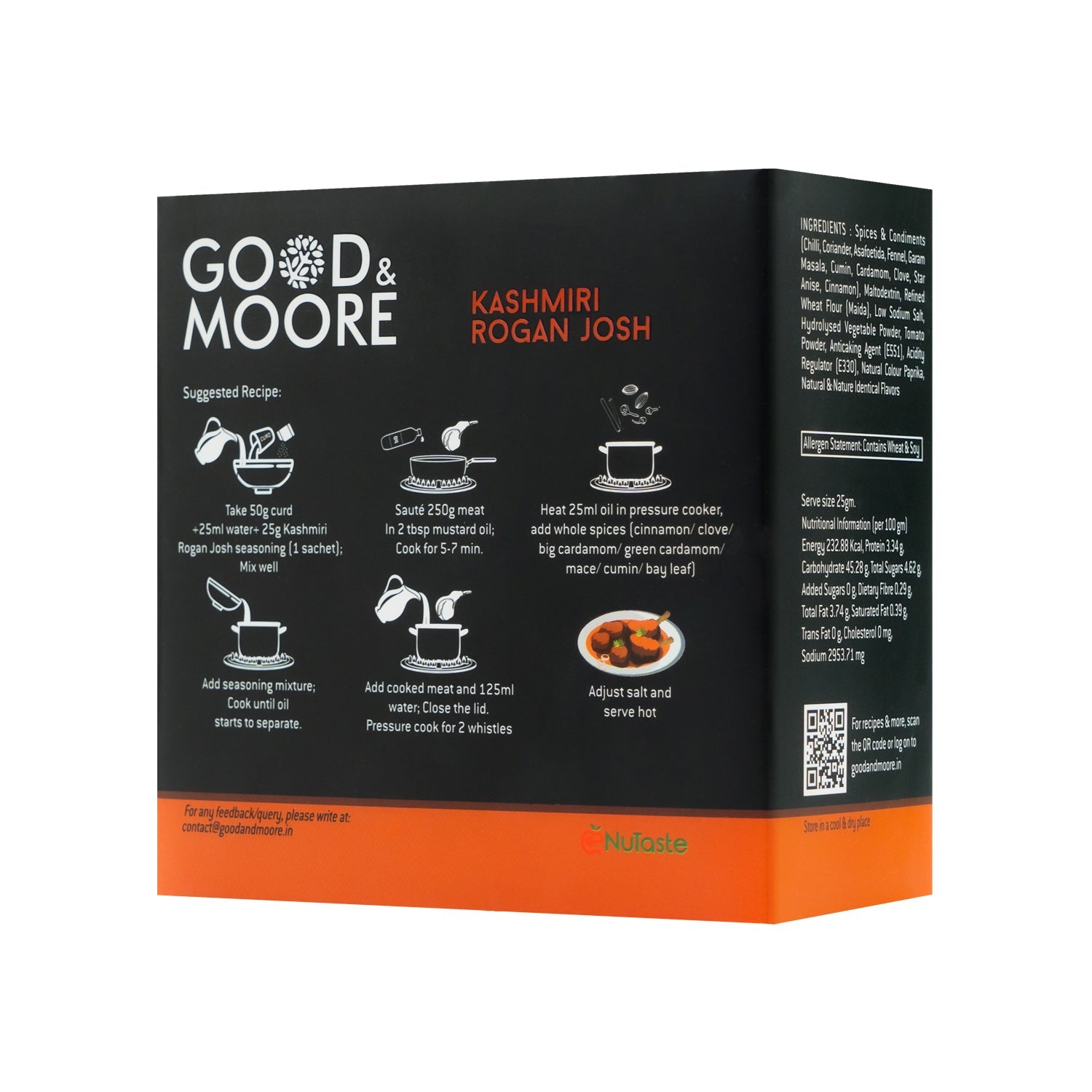 Good & Moore Kashmiri Rogan Josh Pre-mix | 200 gms