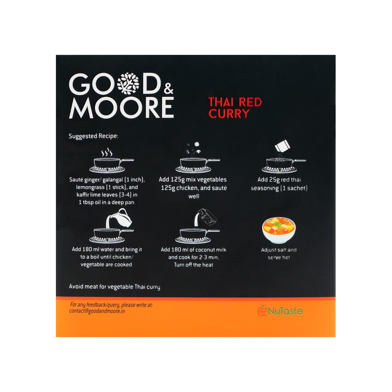 Good & Moore Thai Red Curry Pre-mix | 200 gms