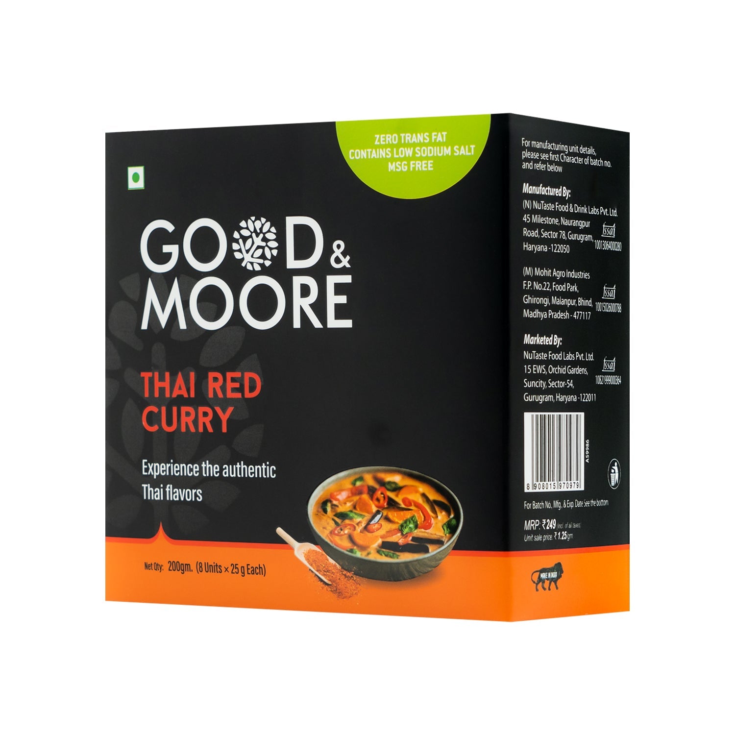 Good & Moore Thai Red Curry Pre-mix | 200 gms