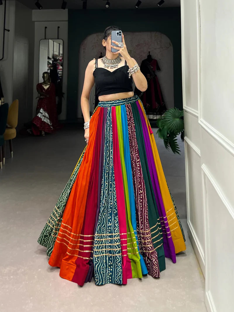 Ethnic Chaniya Choli With Plain Work | Ready To Wear