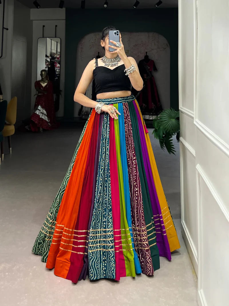 Ethnic Chaniya Choli With Plain Work | Ready To Wear
