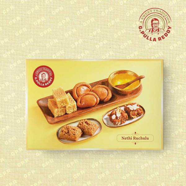 G Pulla Reddy Sweets Nethi Ruchulu (Ghee Delicacies) 800 gms