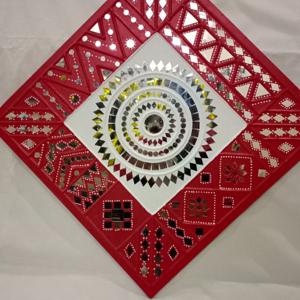 Nilanchal Handicraft Indore Lippan Wall piece | Mirror Art