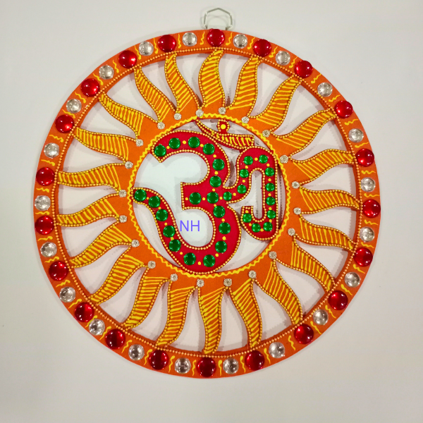 Nilanchal Handicraft Indore Om Wall piece chakra Art