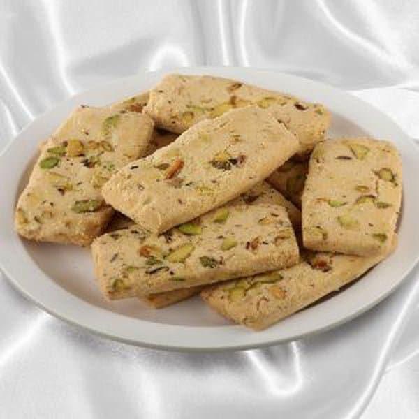 Om Namkeen Pista Cookies