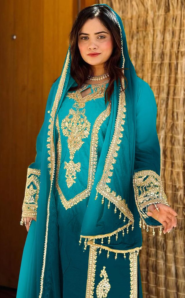 Beautiful Suit With Embroidery Work | Ready To Wear