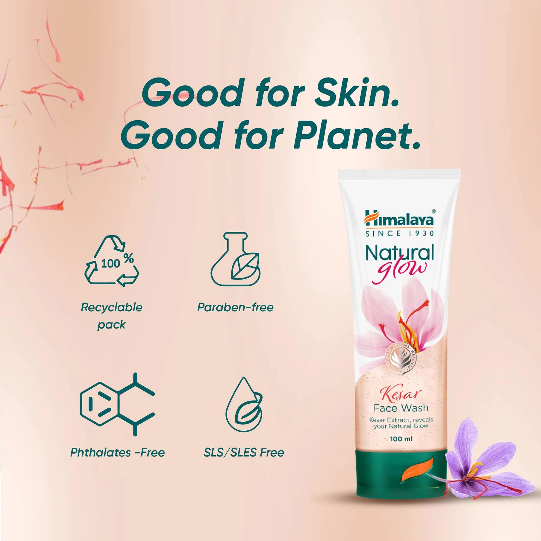 Himalaya Wellness Natural Glow Kesar Face Wash | 150 ml
