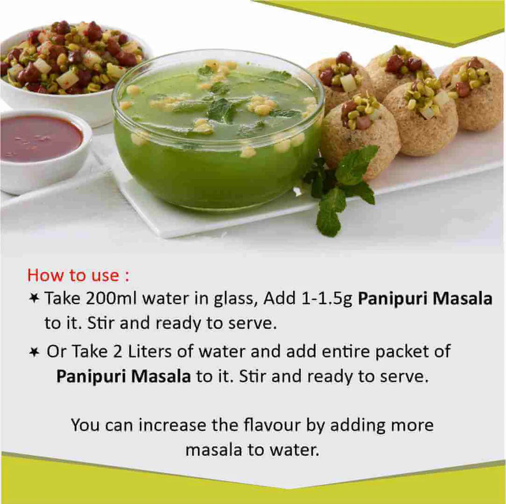 Prakash Namkeen Instant Panipuri Masala - 100 gms