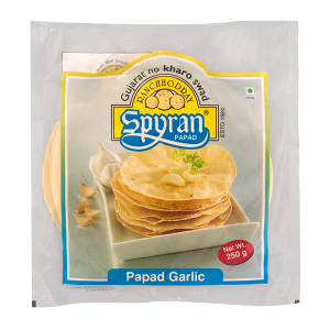 Spyran Retail Papad Garlic 250 gms - India shopping