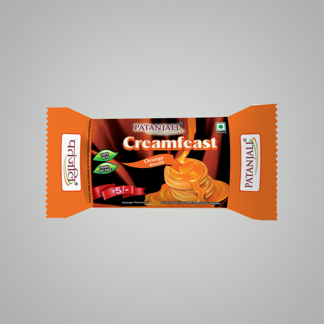 Patanjali Creamfeast Orange Biscuit