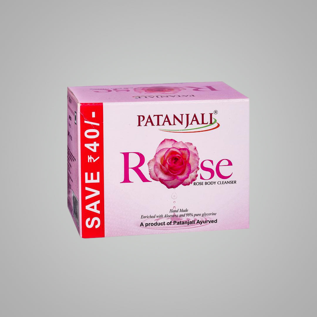 Patanjali Rose Body Cleanser 125g C.o. B3g1 Free