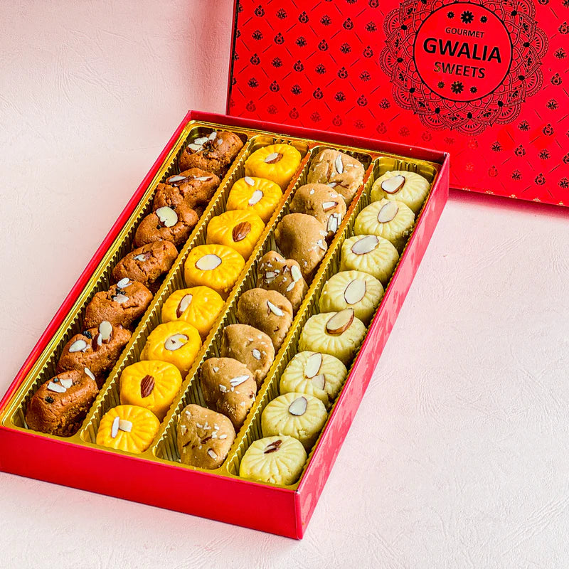 Gwalia Sweets Assorted Peda Box  500 gms - India shopping