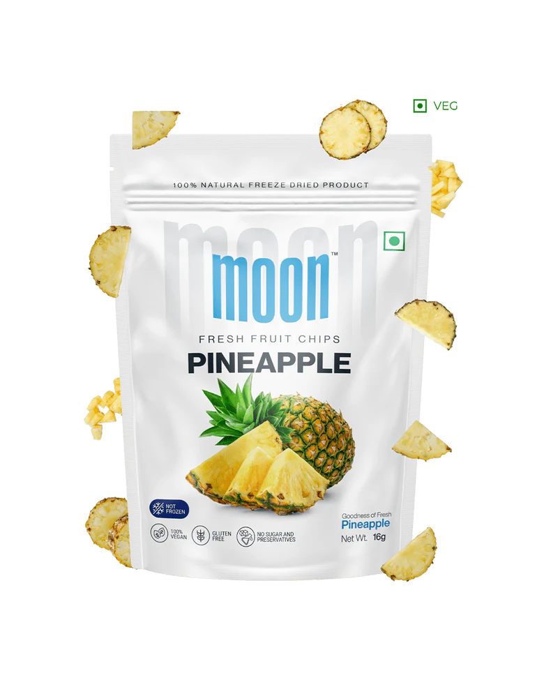 Moon Freeze Dried Pineapple Cubes | 16 gms