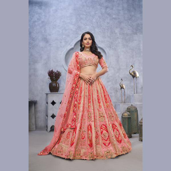 Classic Rangrez Radiance Wedding Lehenga Choli With Soft Net Dupatta | Ready To Wear