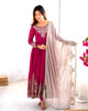 Pink Lehenga Suit With Embroidery Thread Work | Ready To Wear