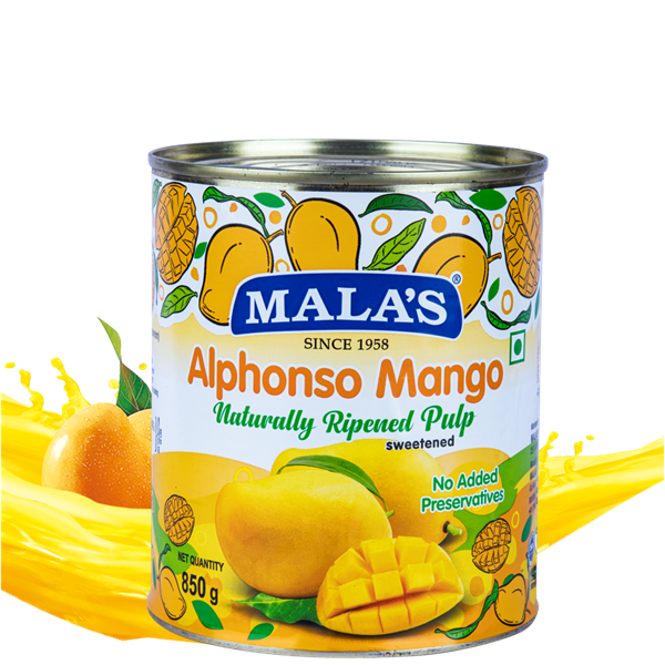 Pulp Alphonso Mango Tin - 850 gms